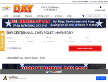 Tablet Screenshot of daycentennial.com
